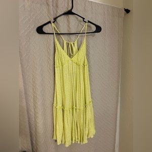 Perfect summer dress. Can even be worn in the fall with a cute cardigan.